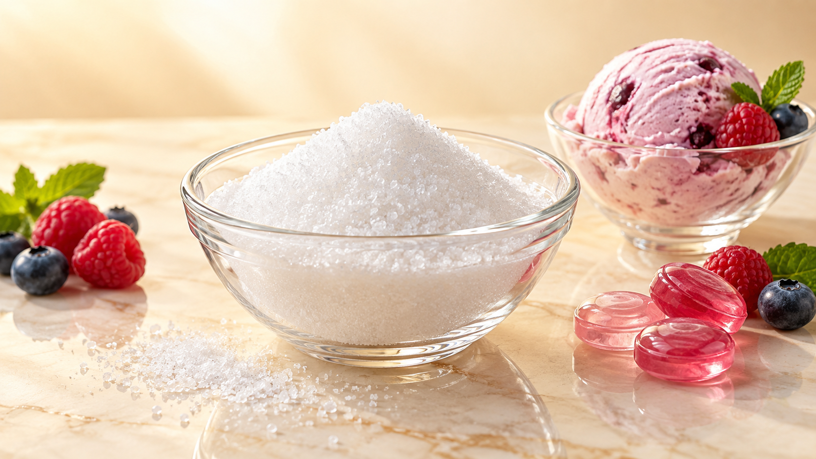 Maltitol for commercial food production