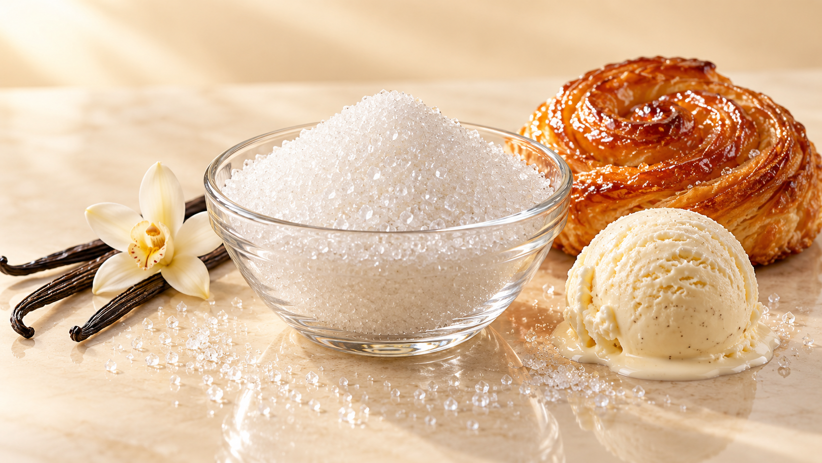 Sucrose for commercial food production