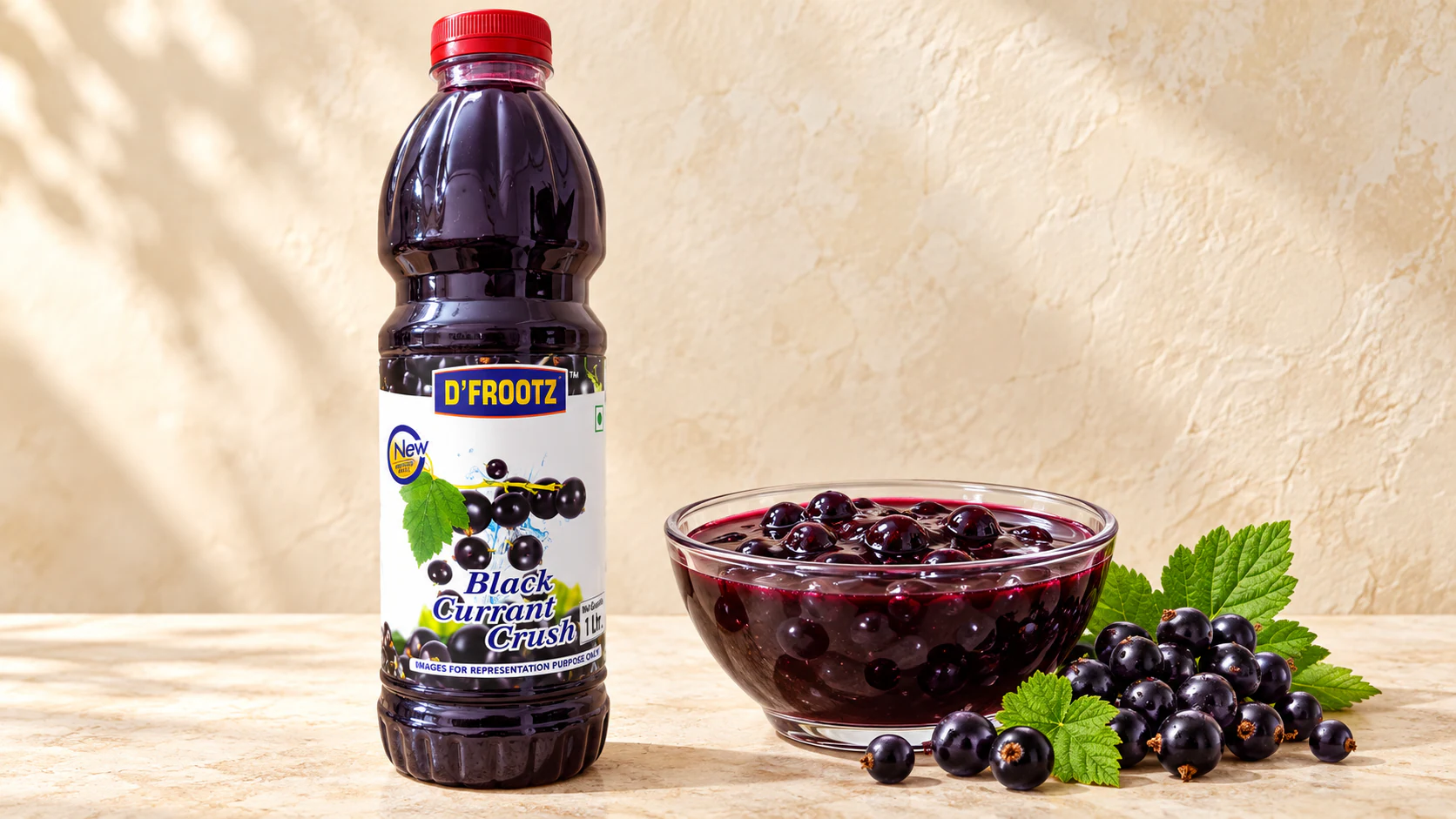 Black Currant Fruit Crush for commercial food production