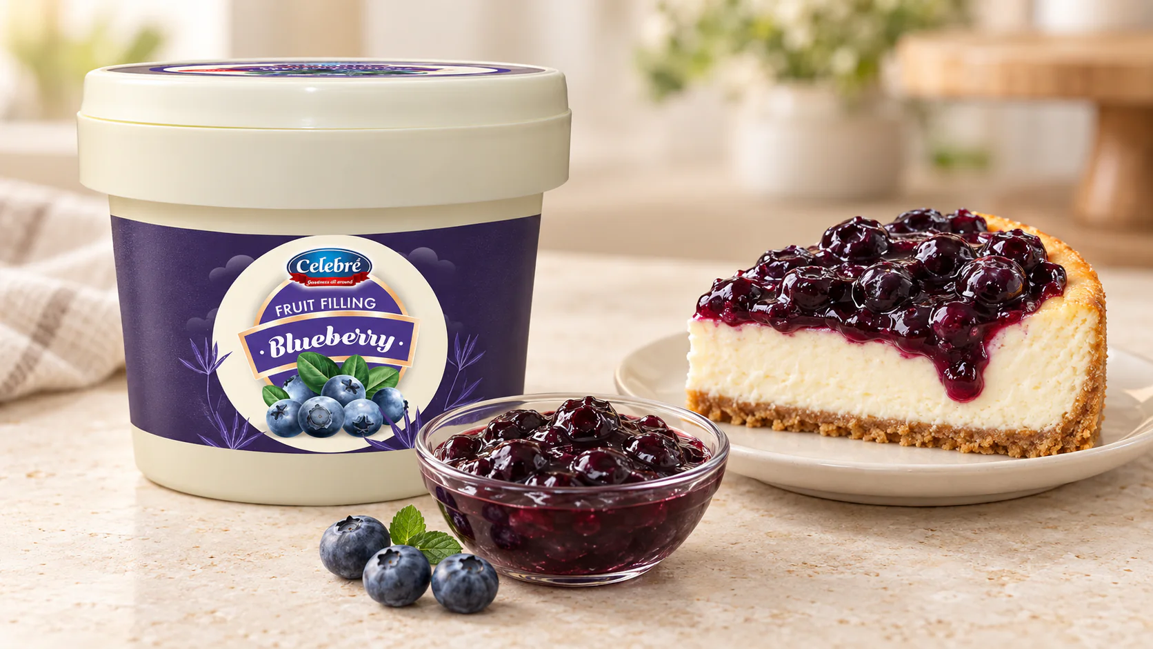 Blueberry Fruit Filling for commercial food production
