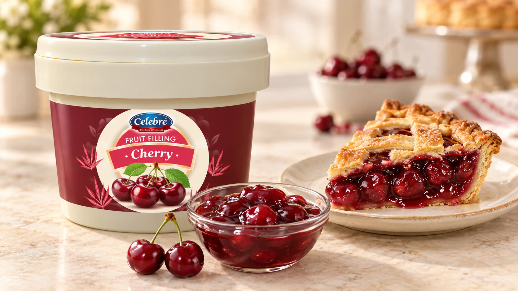 Cherry Fruit Filling for commercial food production