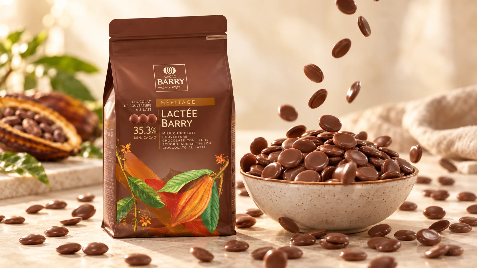Lactée Barry (35.3%) for commercial food production