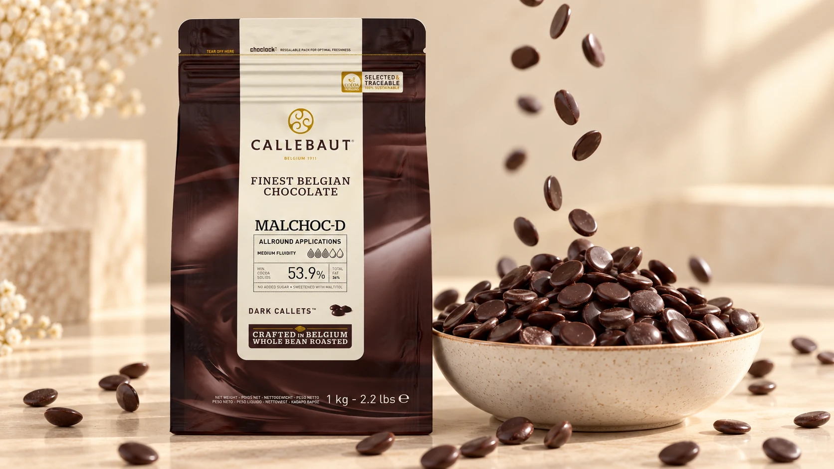 Dark Chocolate (MALCHOC - Dark 53.9%) for commercial food production