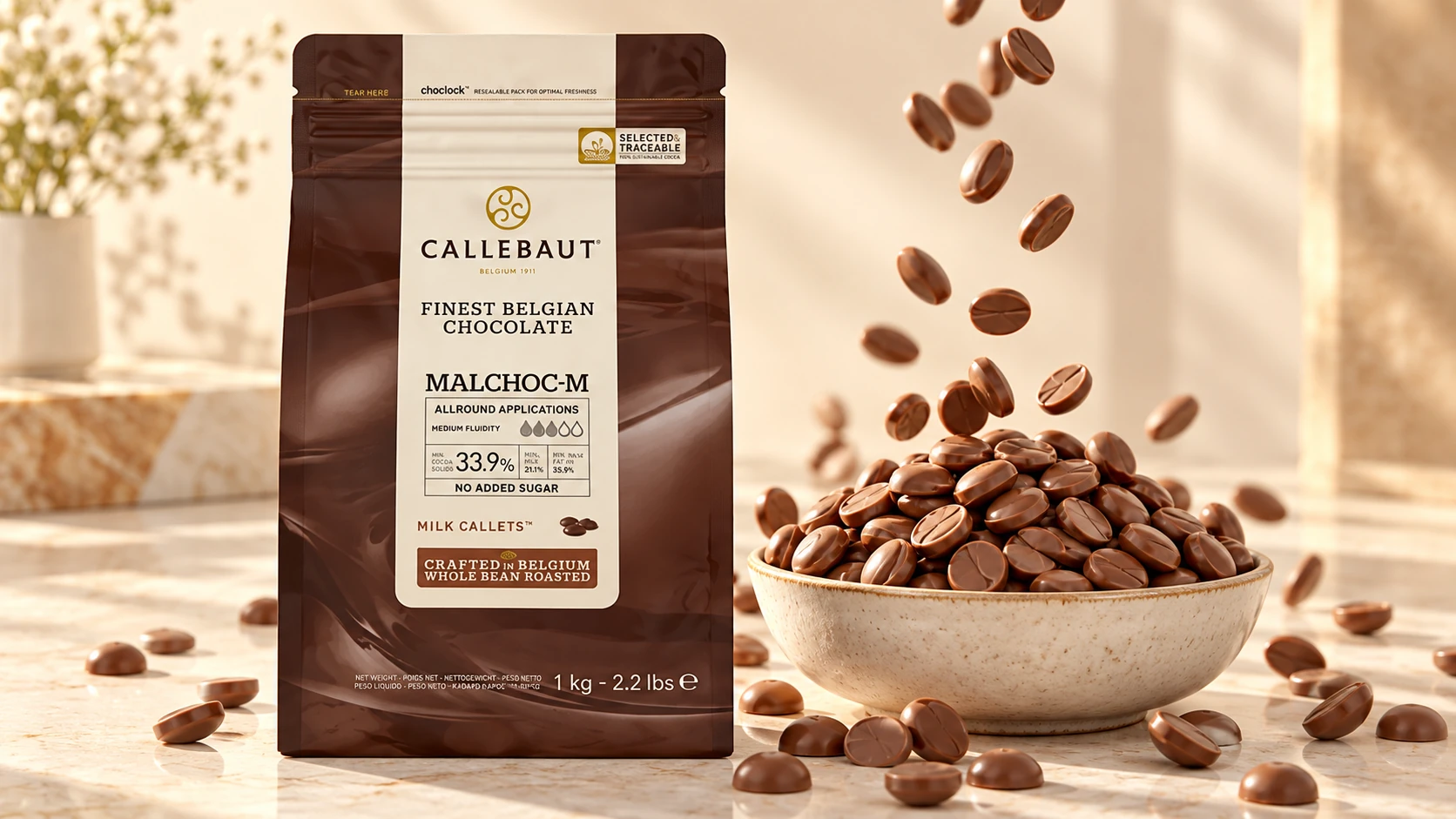 Milk Chocolate (MALCHOC - Milk 33.9%) for commercial food production