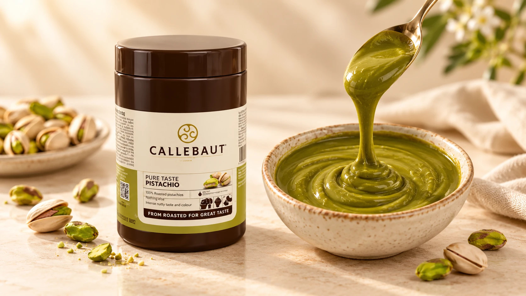 Pure Pistachio Paste for commercial food production