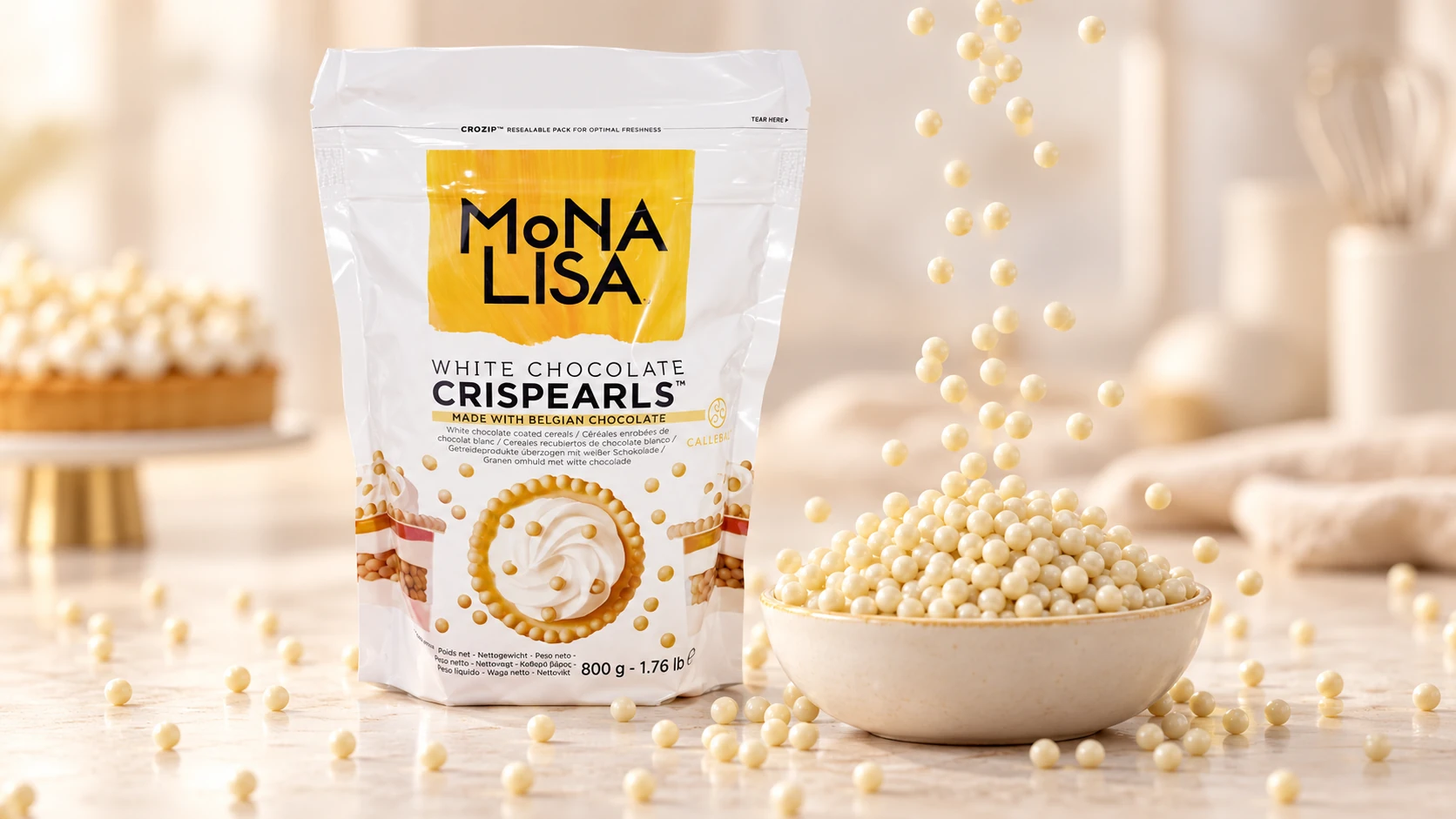 White Chocolate Coated Cereals for commercial food production