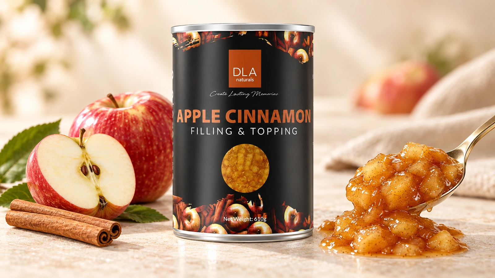 Apple Cinnamon Filling for commercial food production