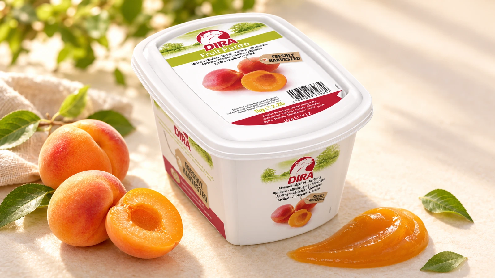 Apricot Puree for commercial food production