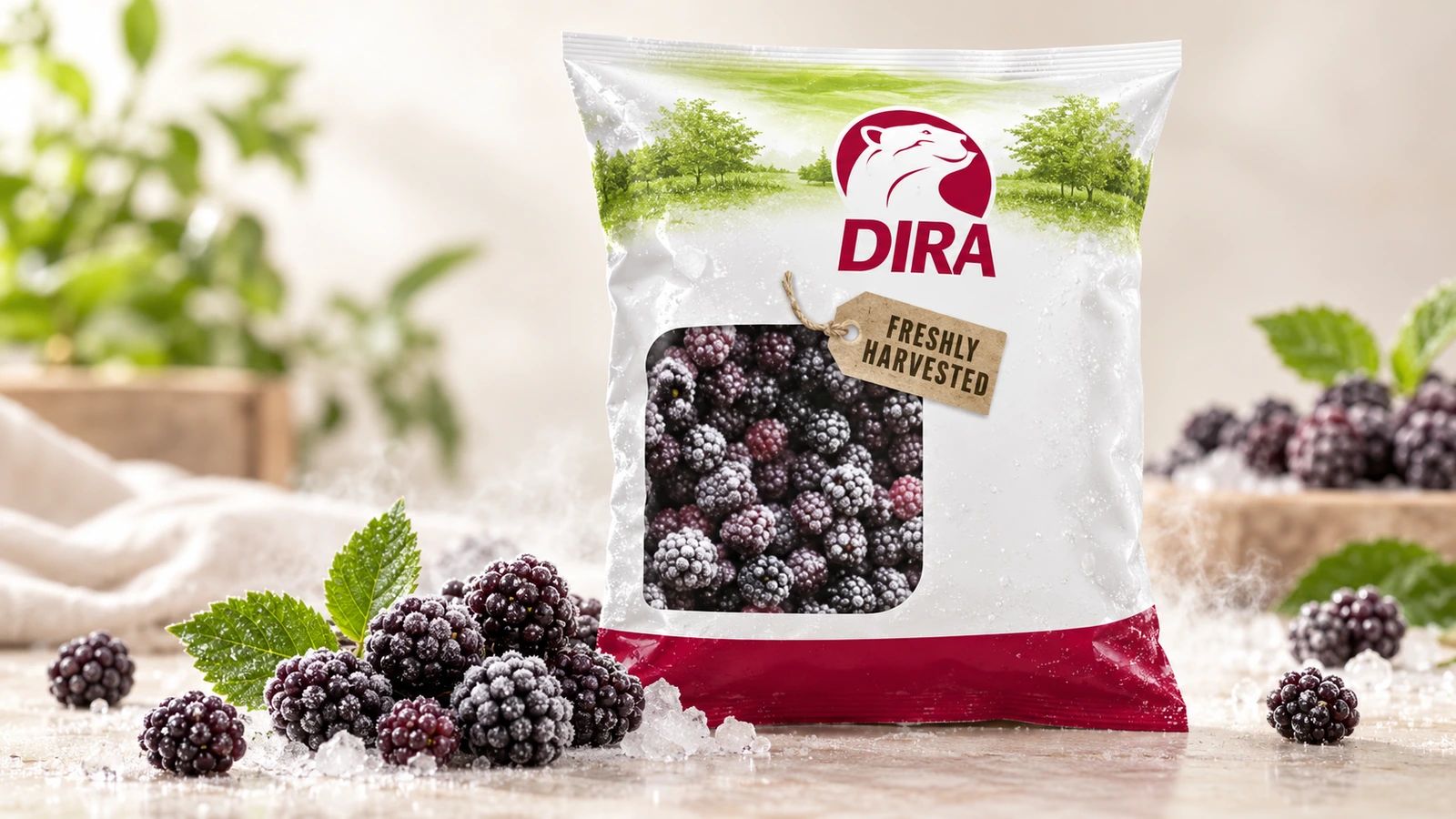 Blackberry Frozen for commercial food production