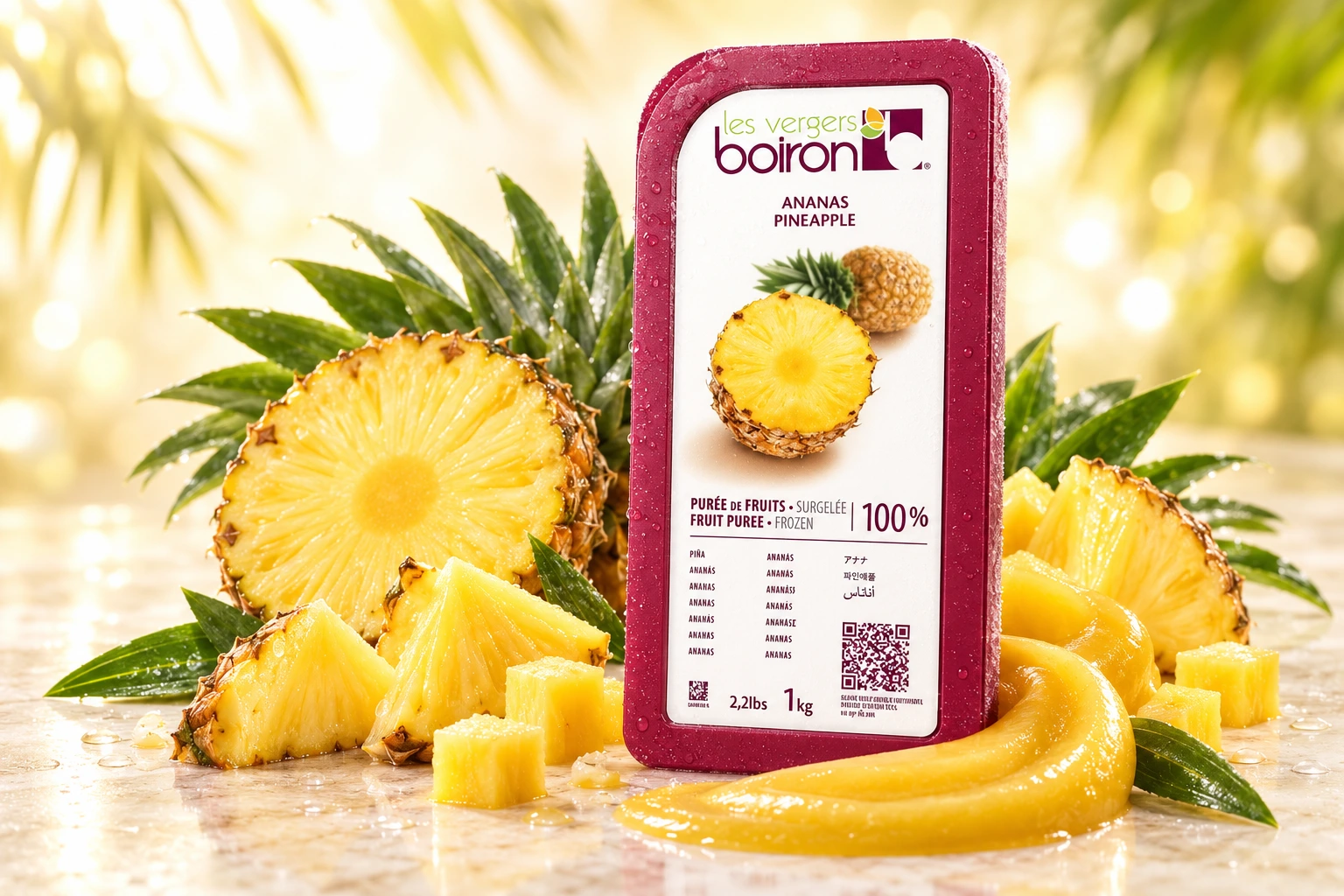 Boiron Pineapple Puree for commercial food production