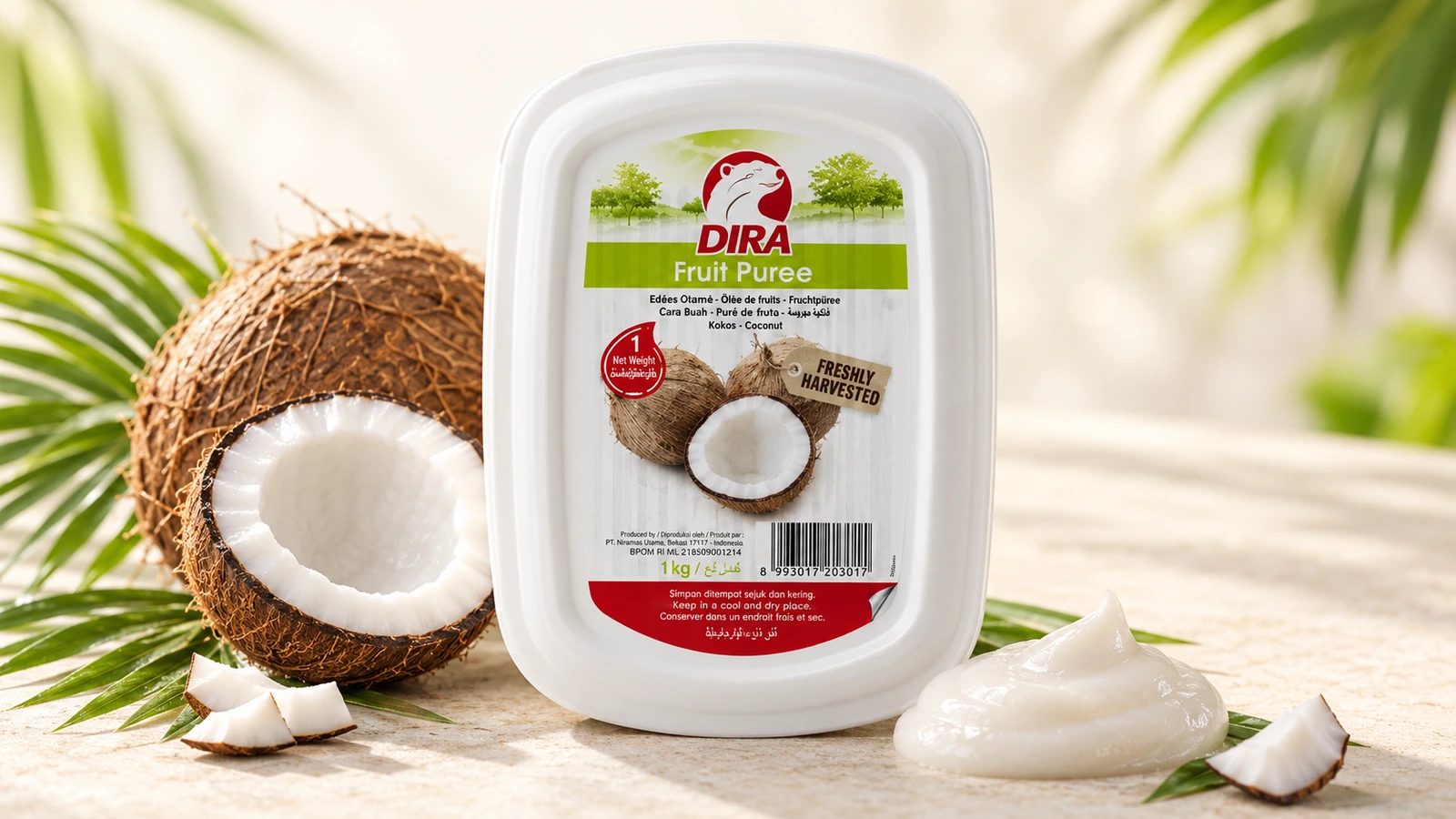 Coconut Puree for commercial food production