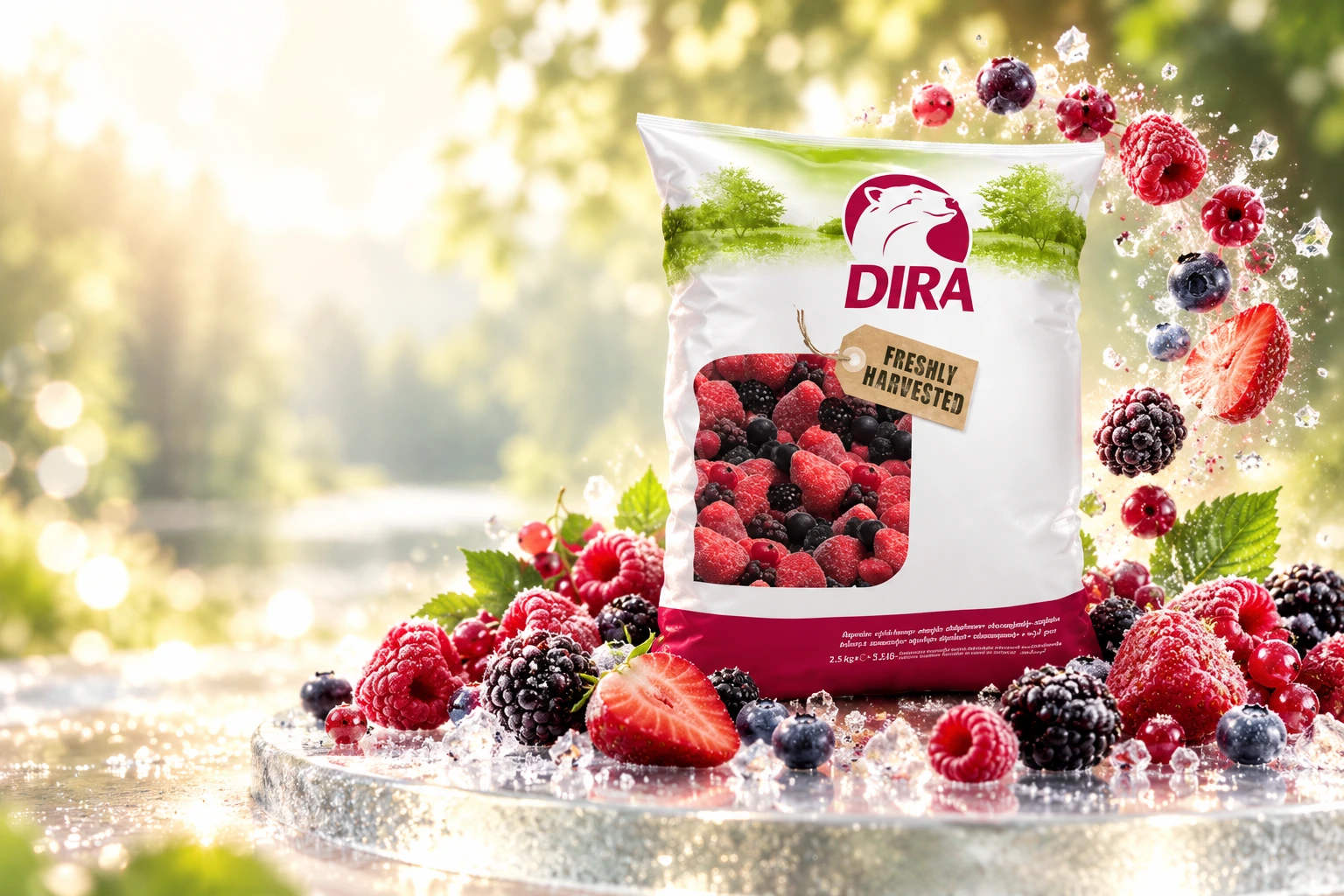 Fruit of the Forest Frozen for commercial food production