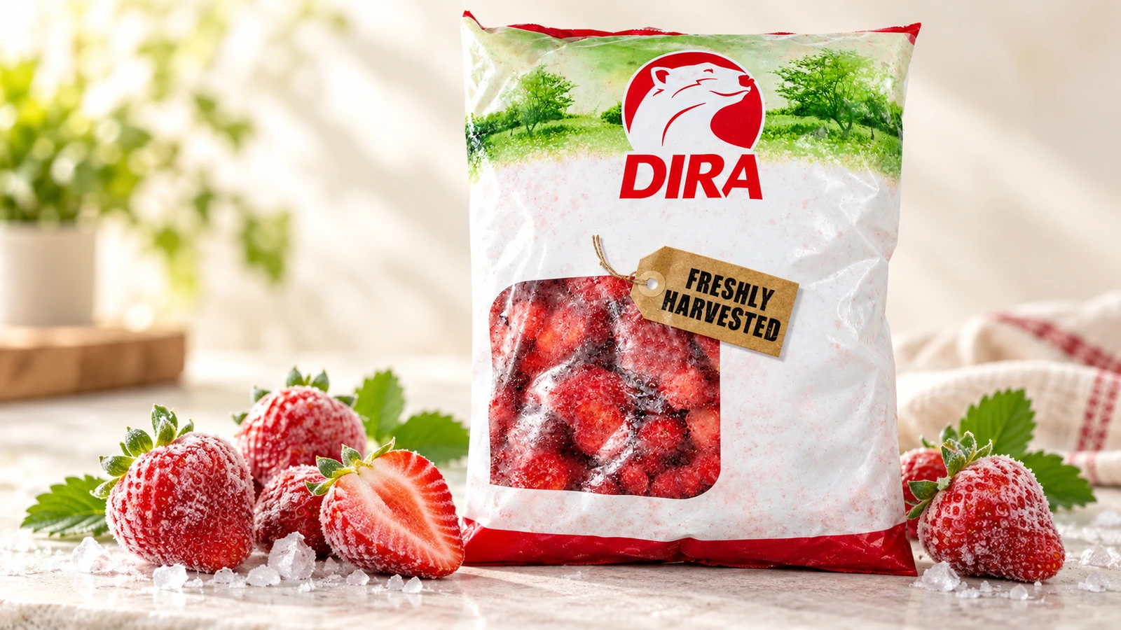 Strawberry Frozen for commercial food production