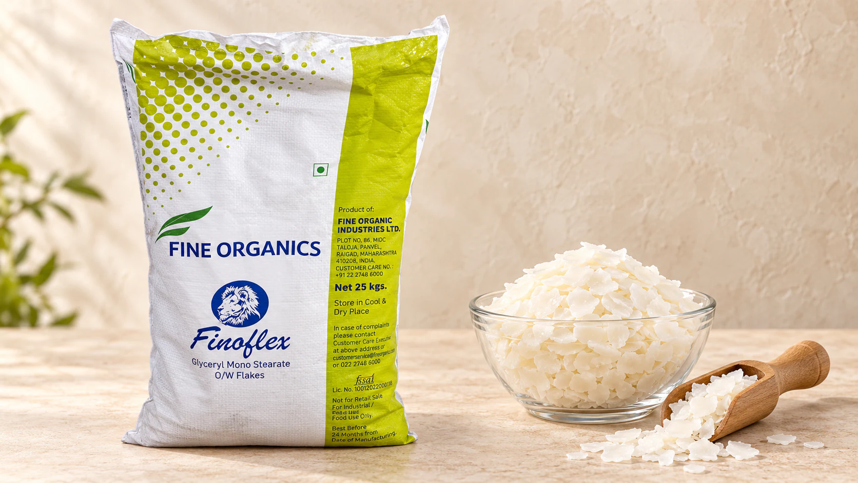 GMS Flakes for commercial food production