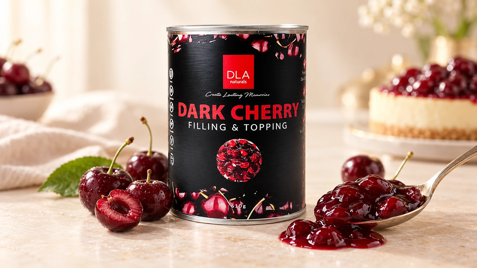 Dark Cherry Filling for commercial food production