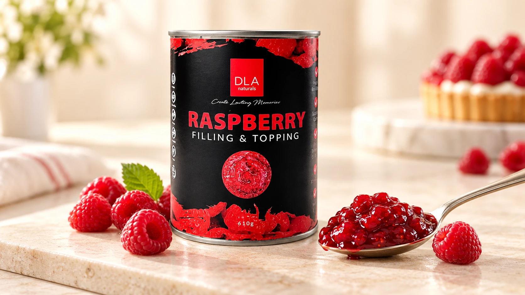 Raspberry Filling for commercial food production