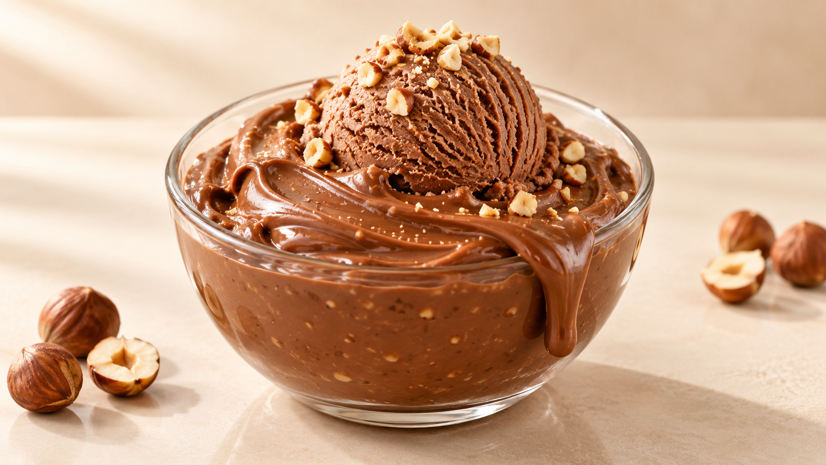 Gianduja for commercial food production