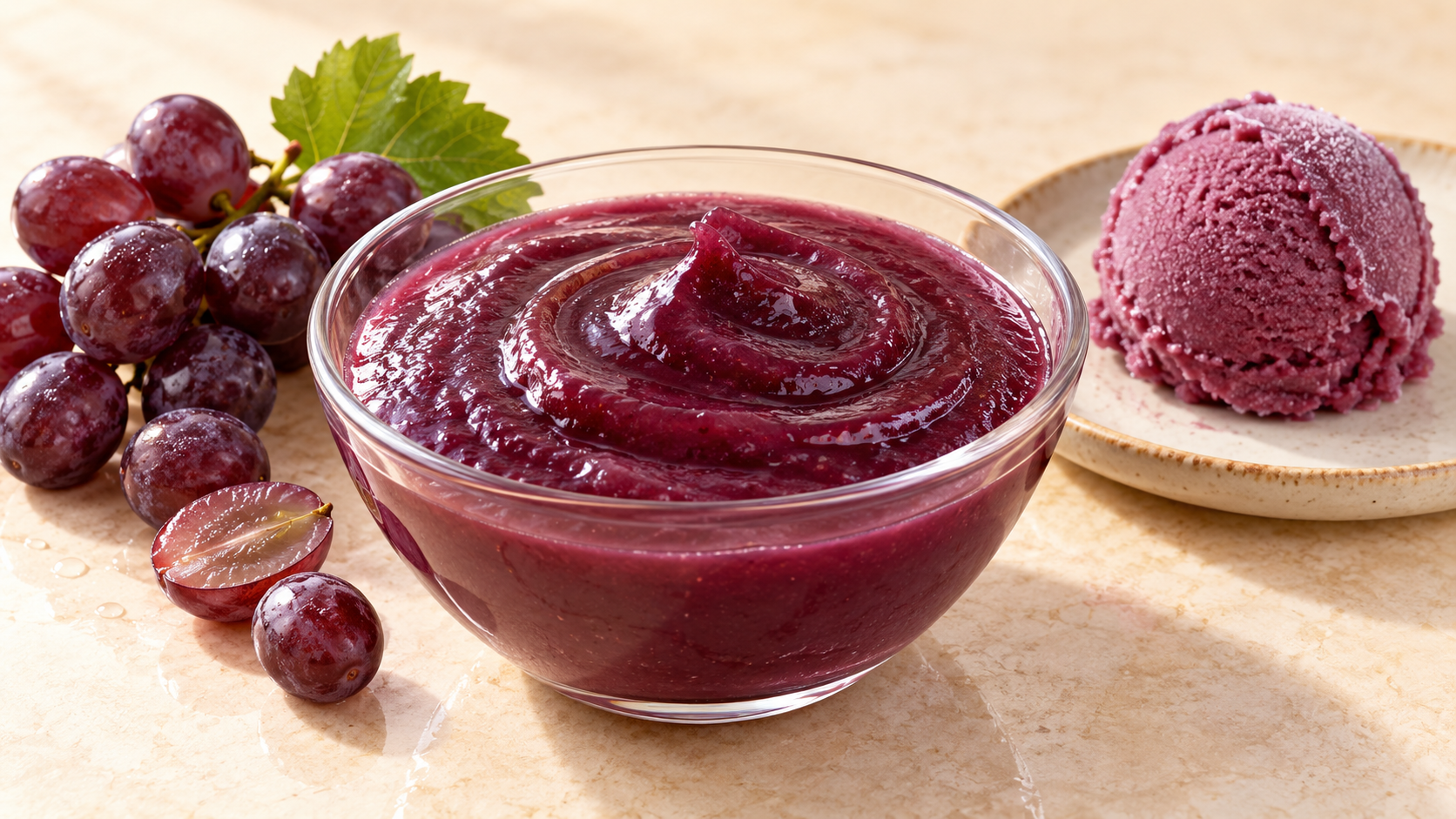 Grapes (Uva) for commercial food production