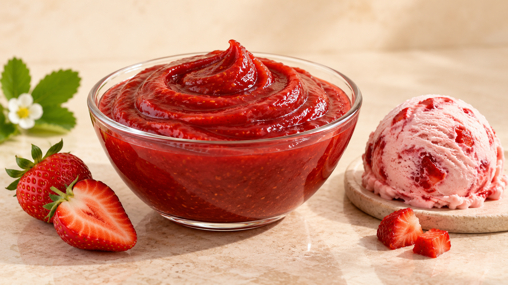 Pasta Fragola Rossa for commercial food production