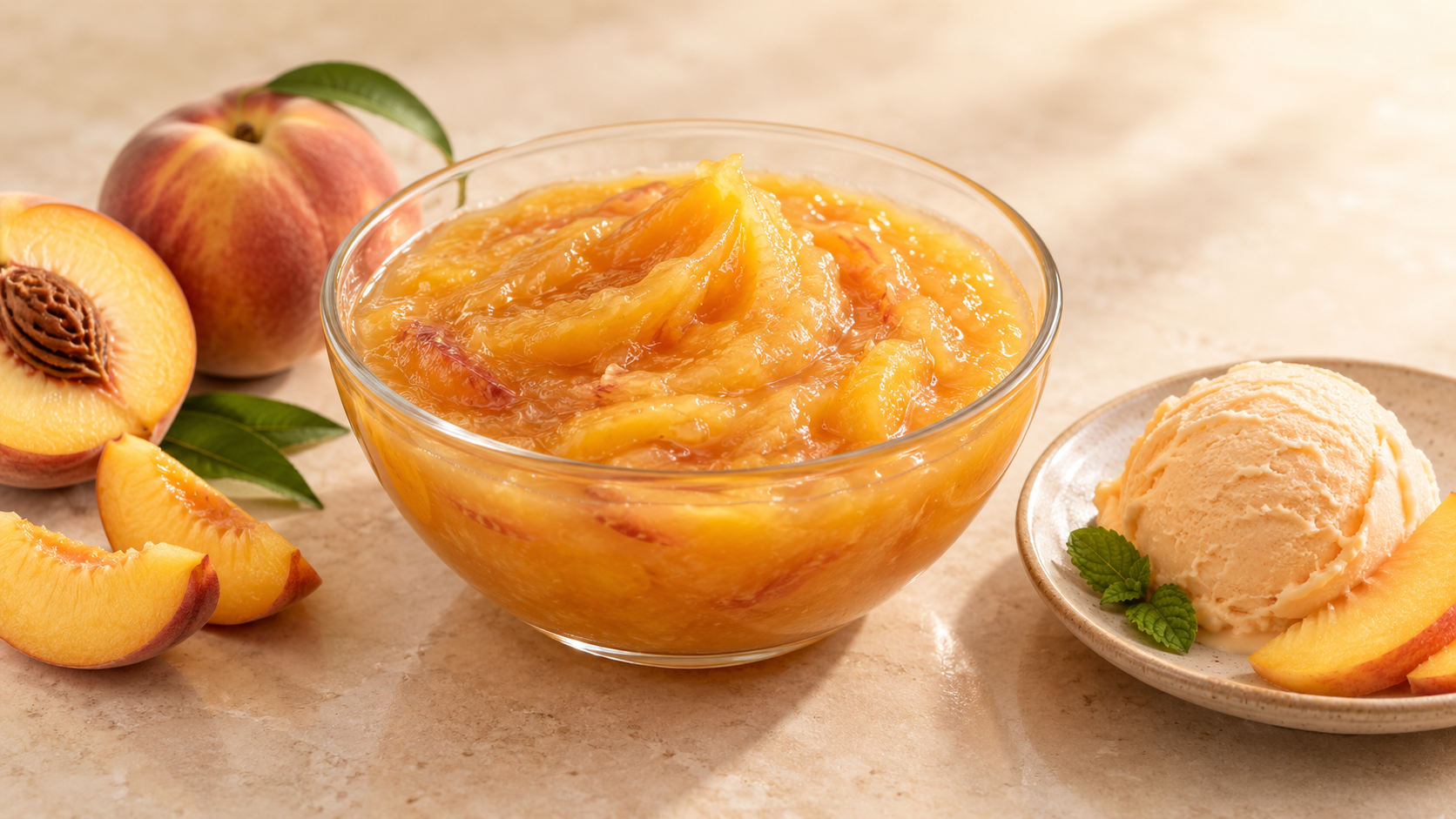 Peach for commercial food production
