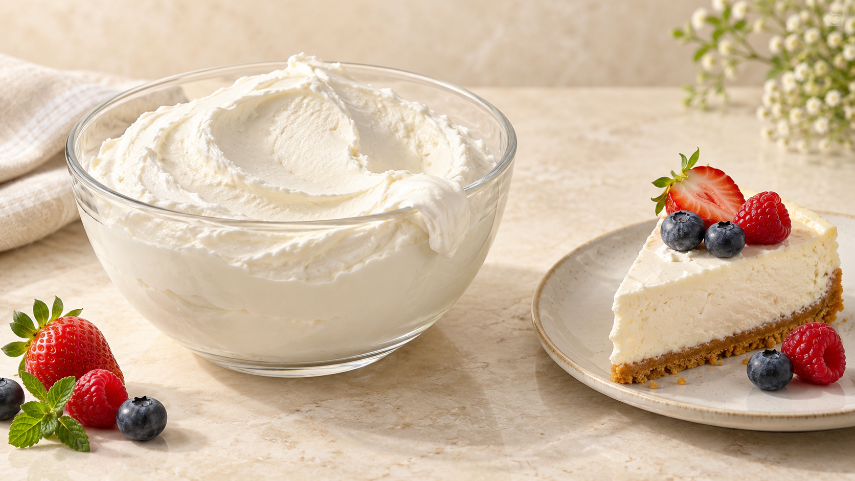 Quark for commercial food production