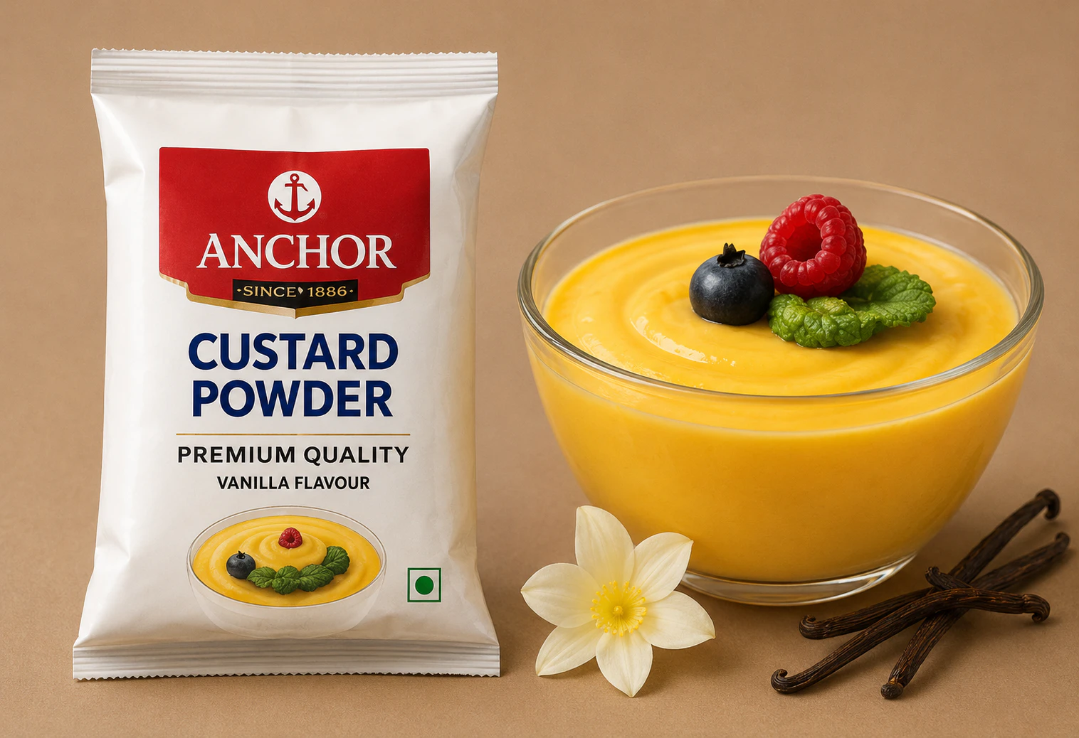 Custard Powder for commercial food production